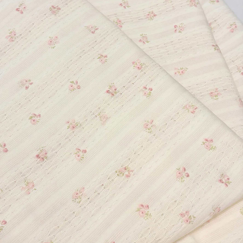 100% Cotton Jacquard, Cutwork, and Crinkled Fabrics